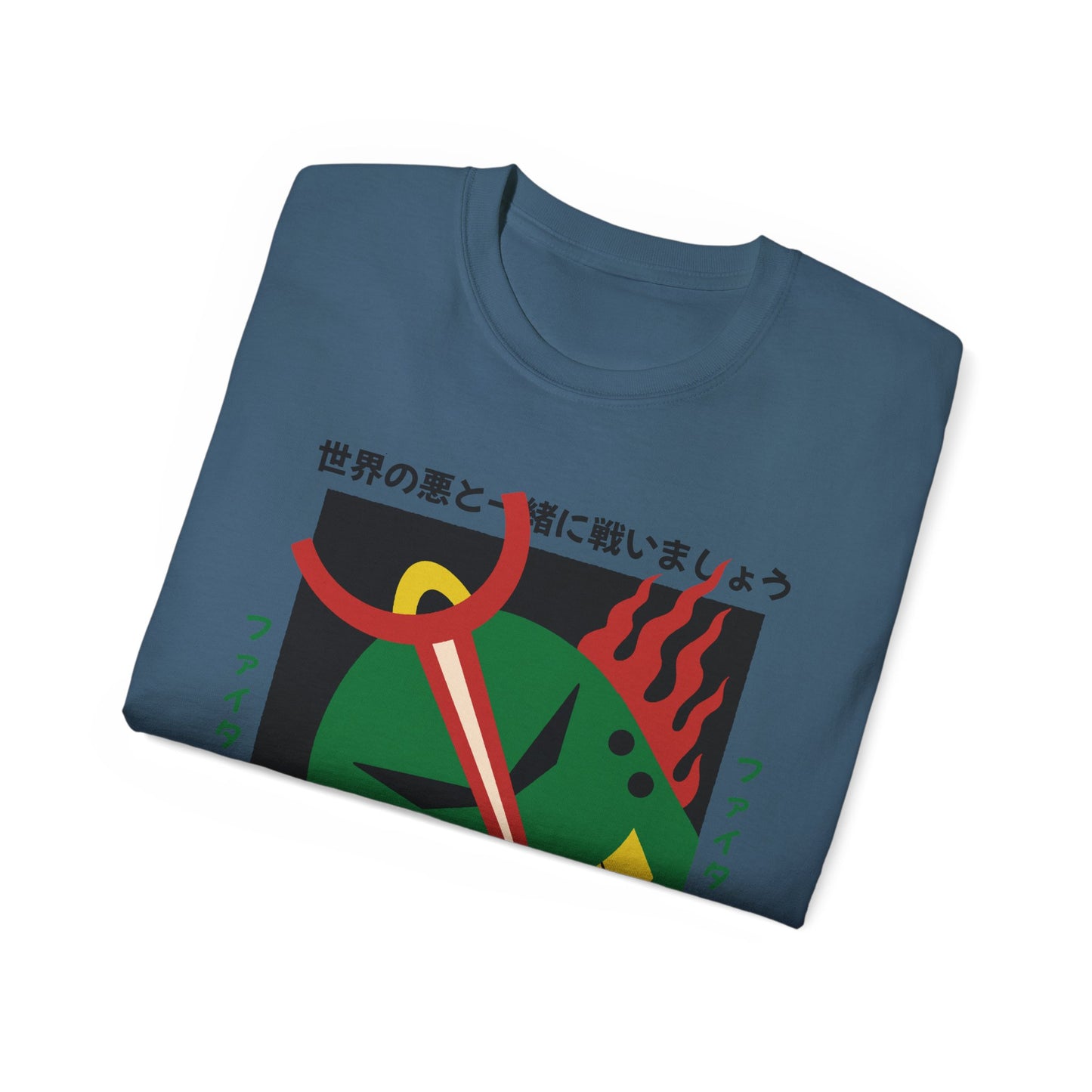 Womens Robot With Green Head Tee