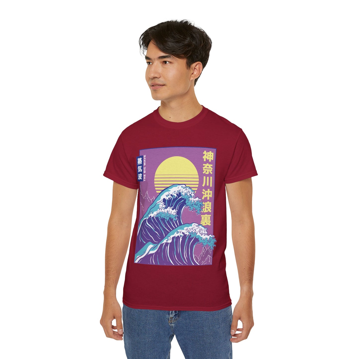 Mens Vaporwave Wave Tee