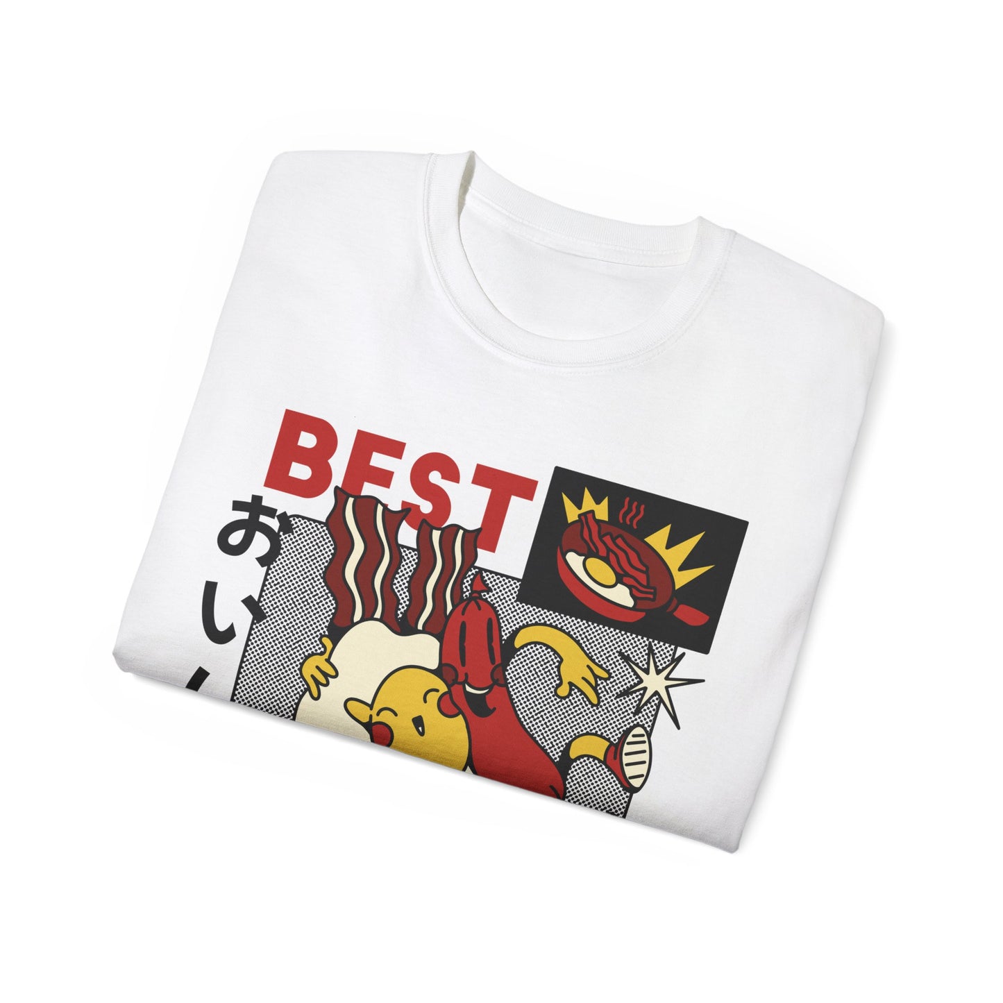 Womens Cartoon Breakfast Tee