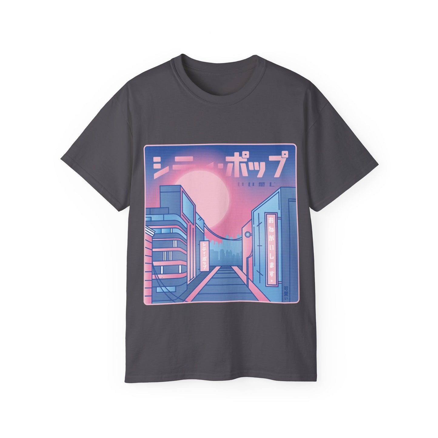 Womens Vaporwave City Tee