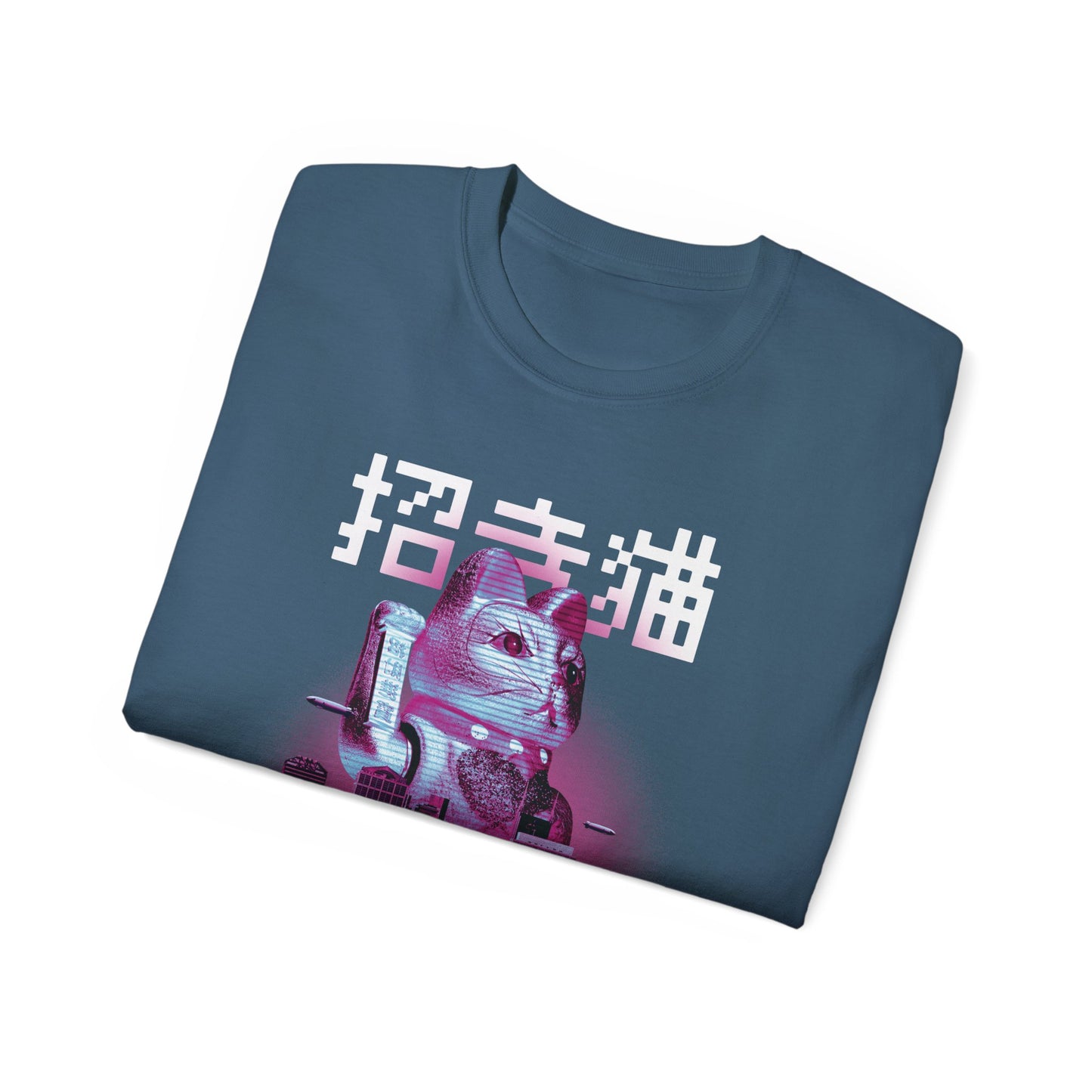 Womens Maneki Neko Floating Island Tee