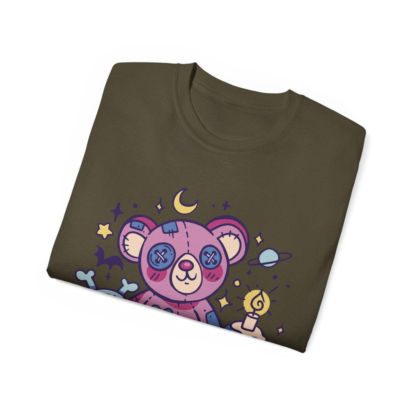 Womens Kawaii Goth Teddy Tee