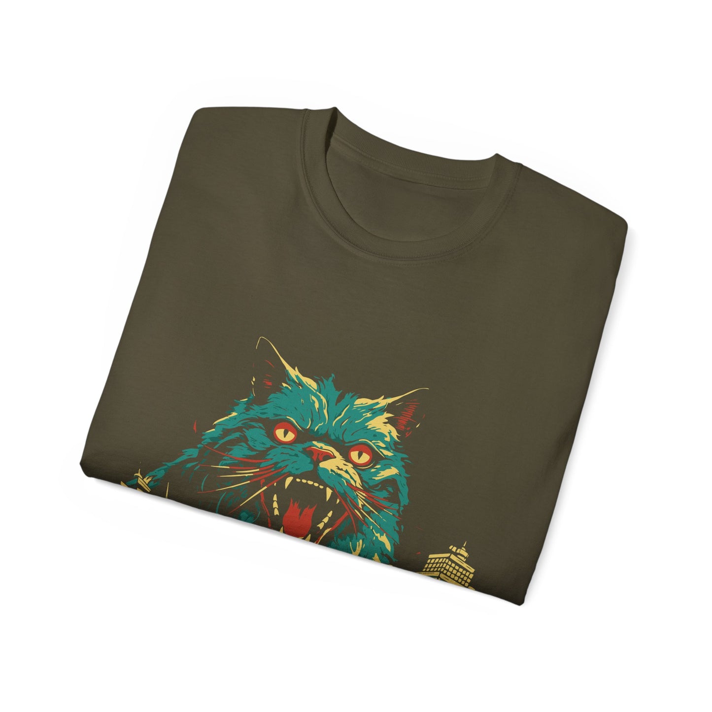 Womens Cat Kaiju Tee