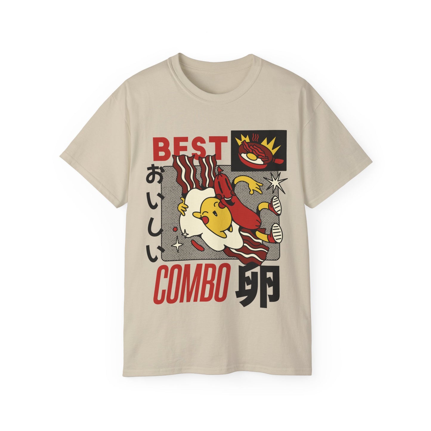 Womens Cartoon Breakfast Tee