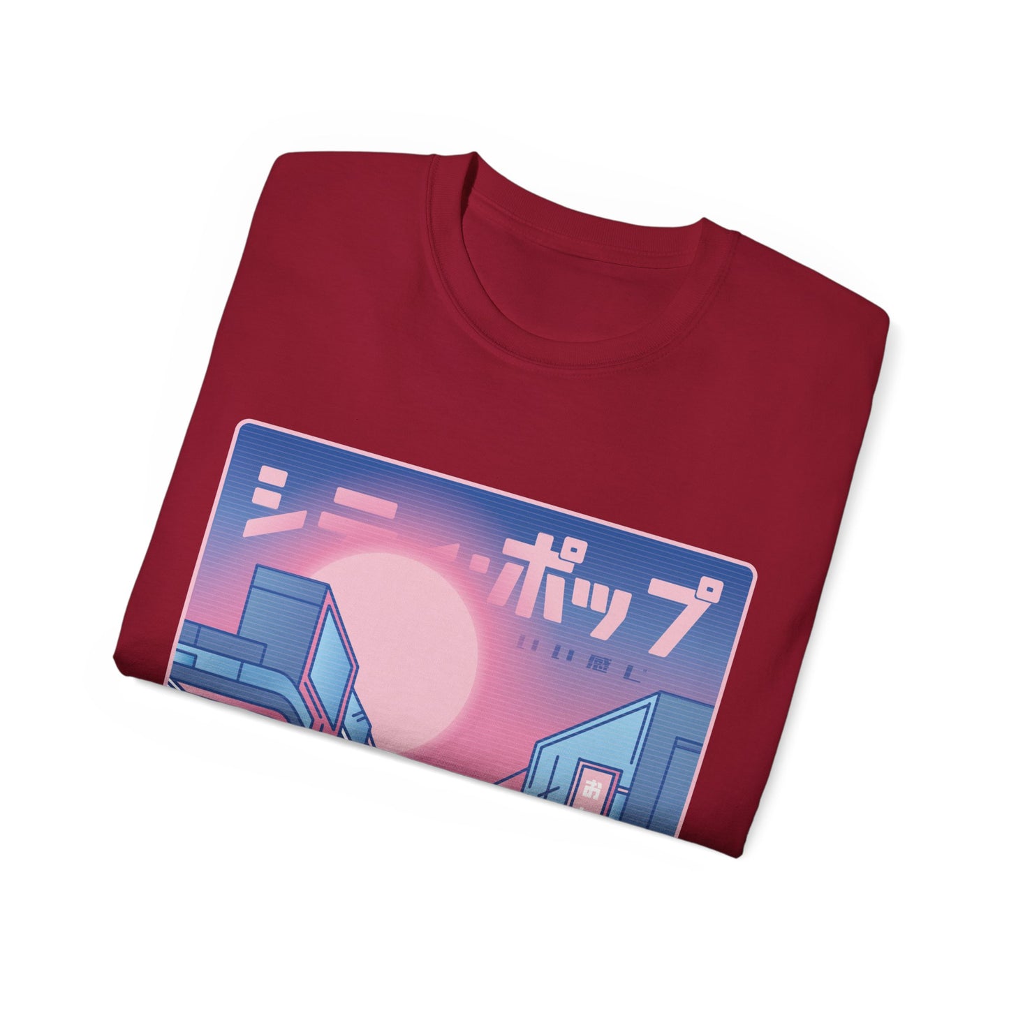 Womens Vaporwave City Tee