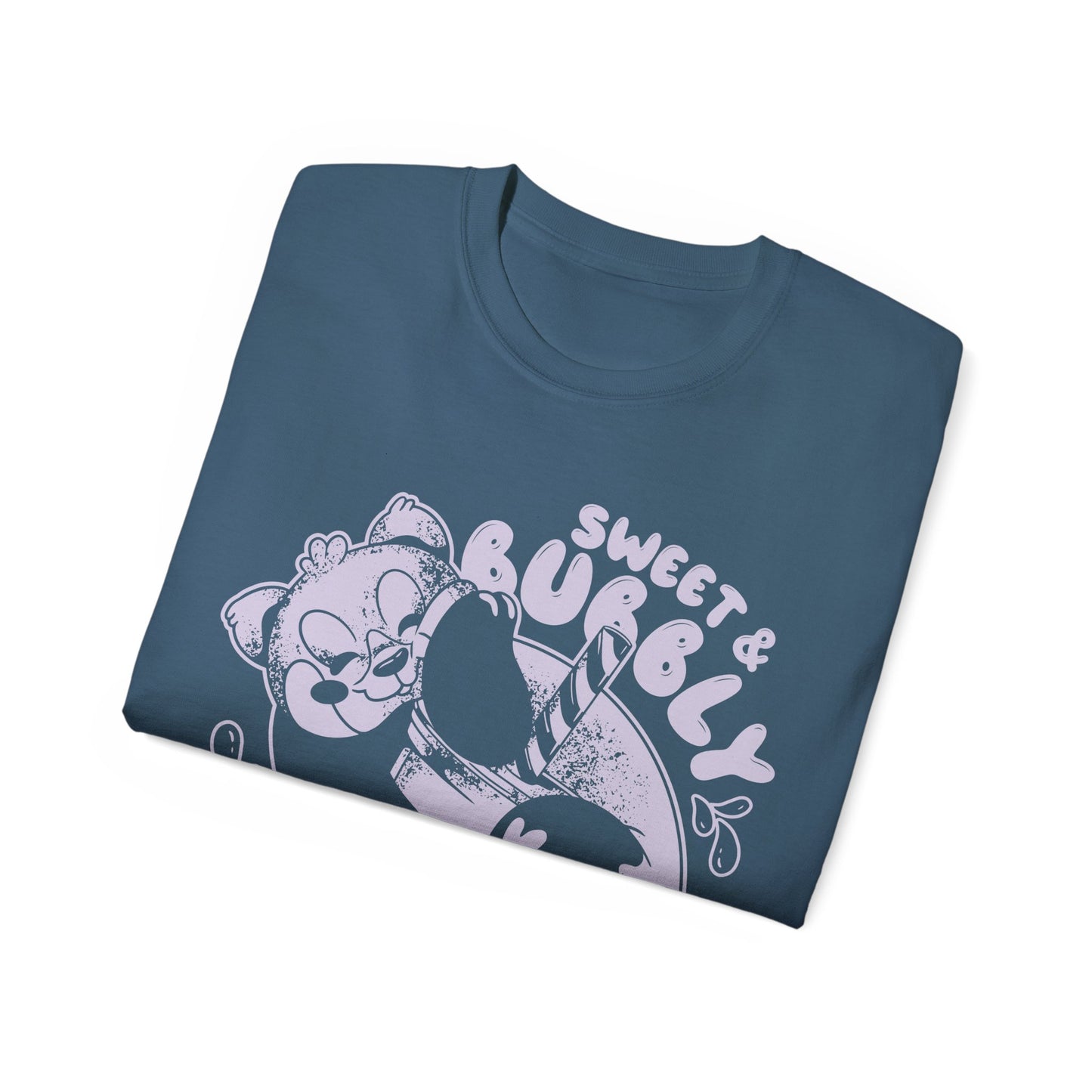 Womens Red Panda Bubble Tea Tee