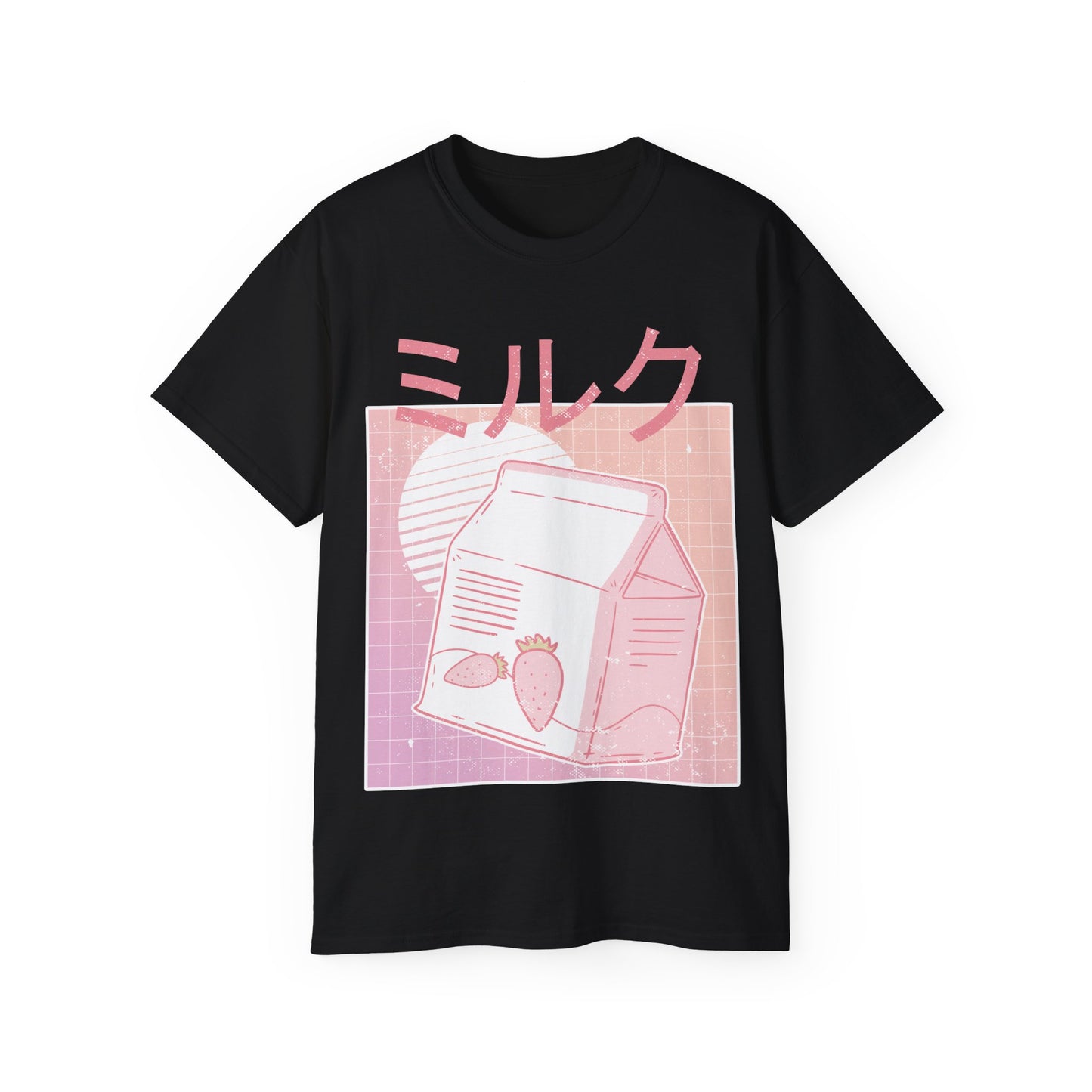 Womens Vaporwave Strawberry Milk Tee