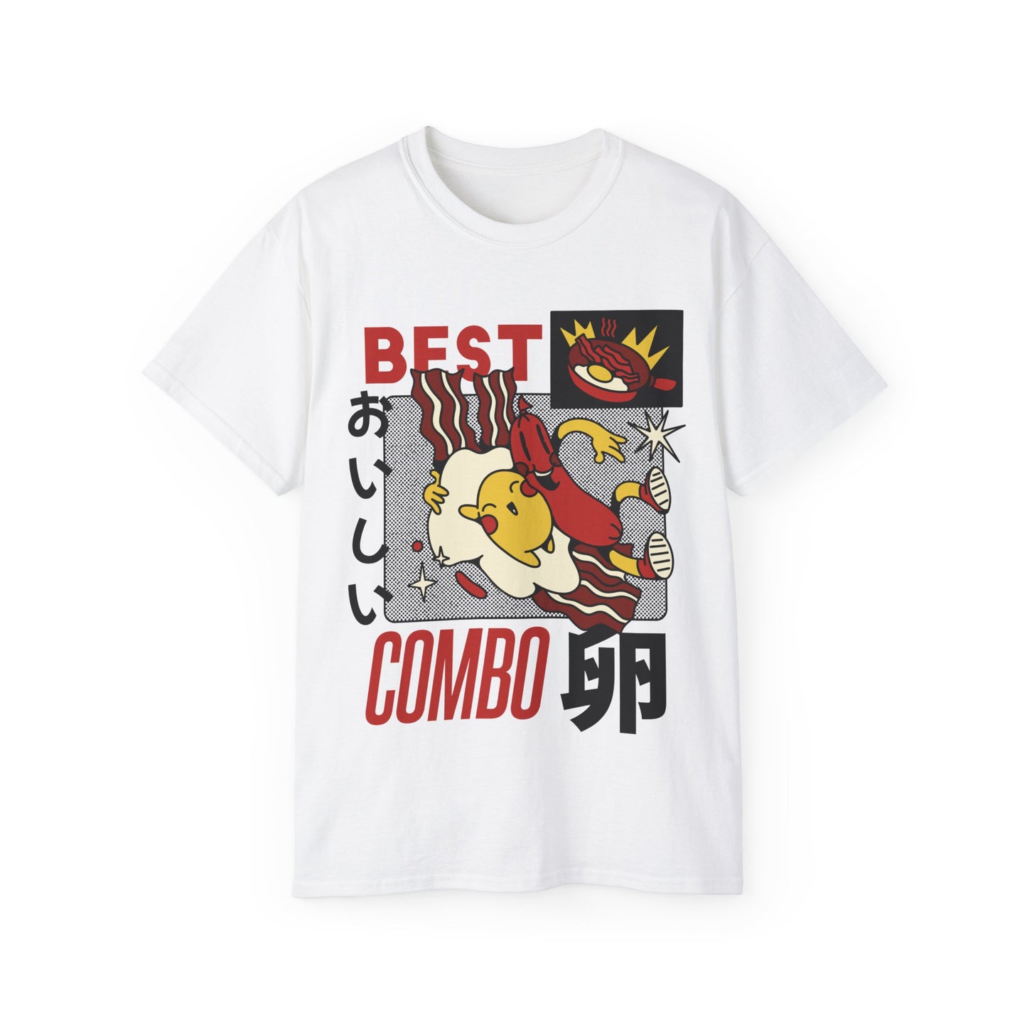 Womens Cartoon Breakfast Tee