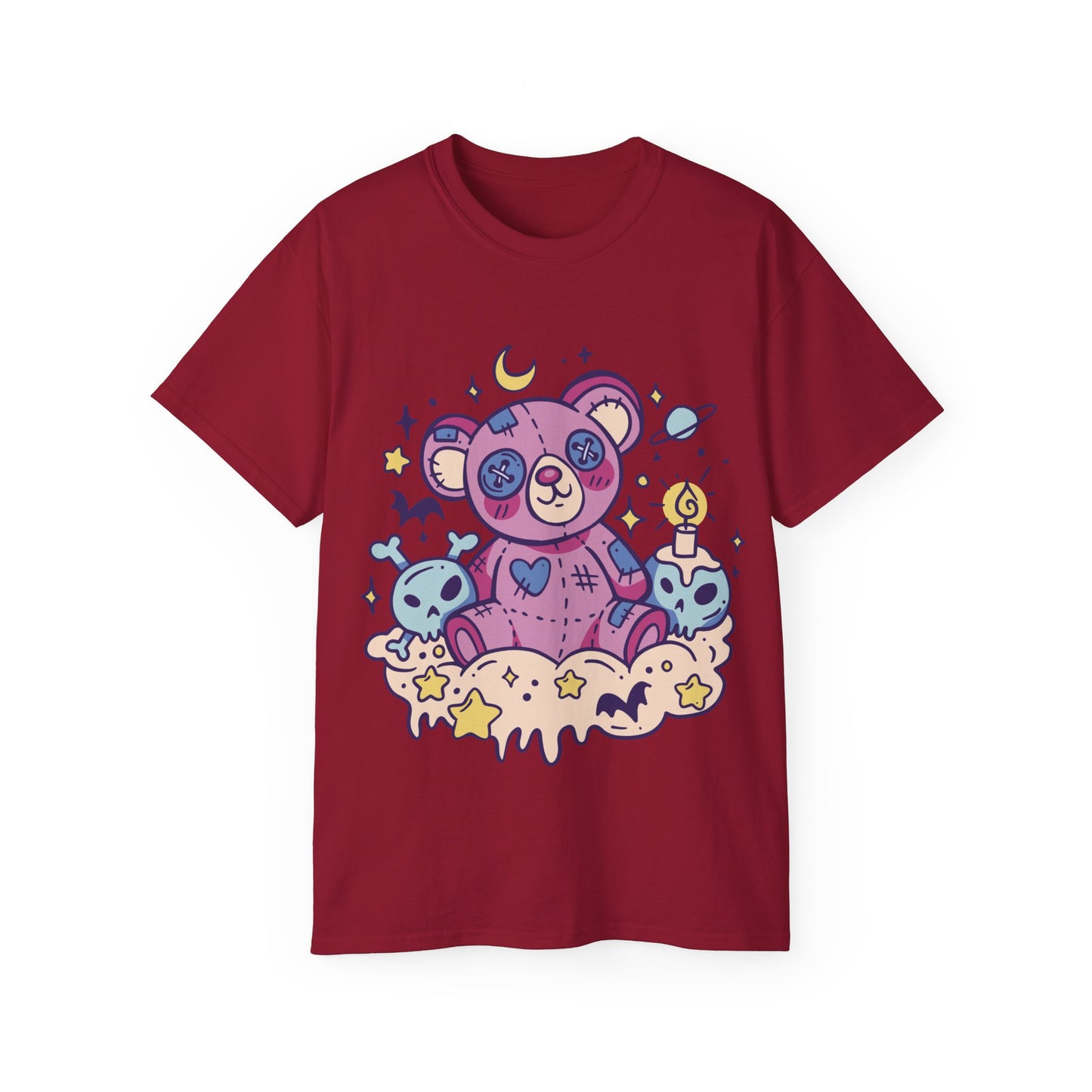 Womens Kawaii Goth Teddy Tee