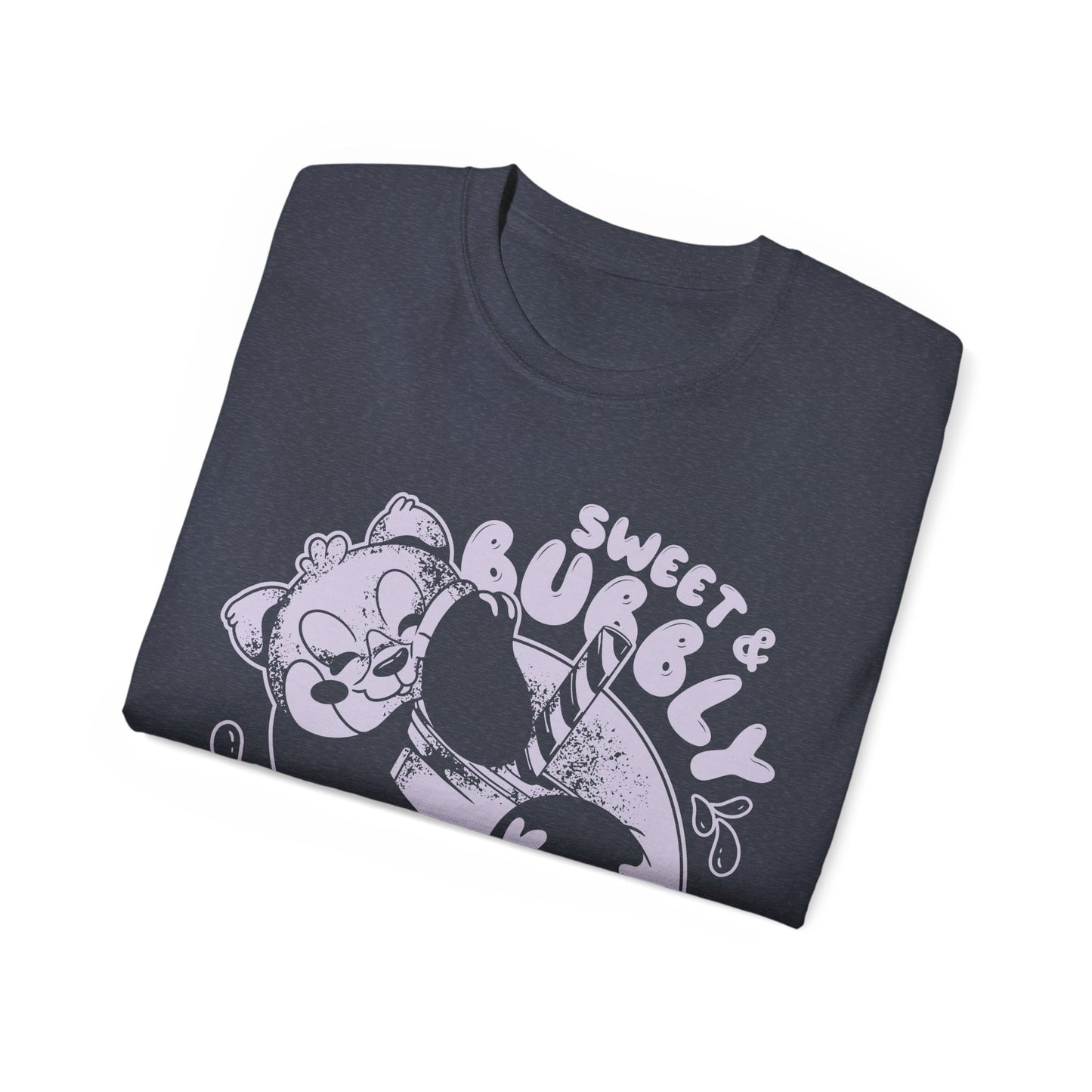 Womens Red Panda Bubble Tea Tee
