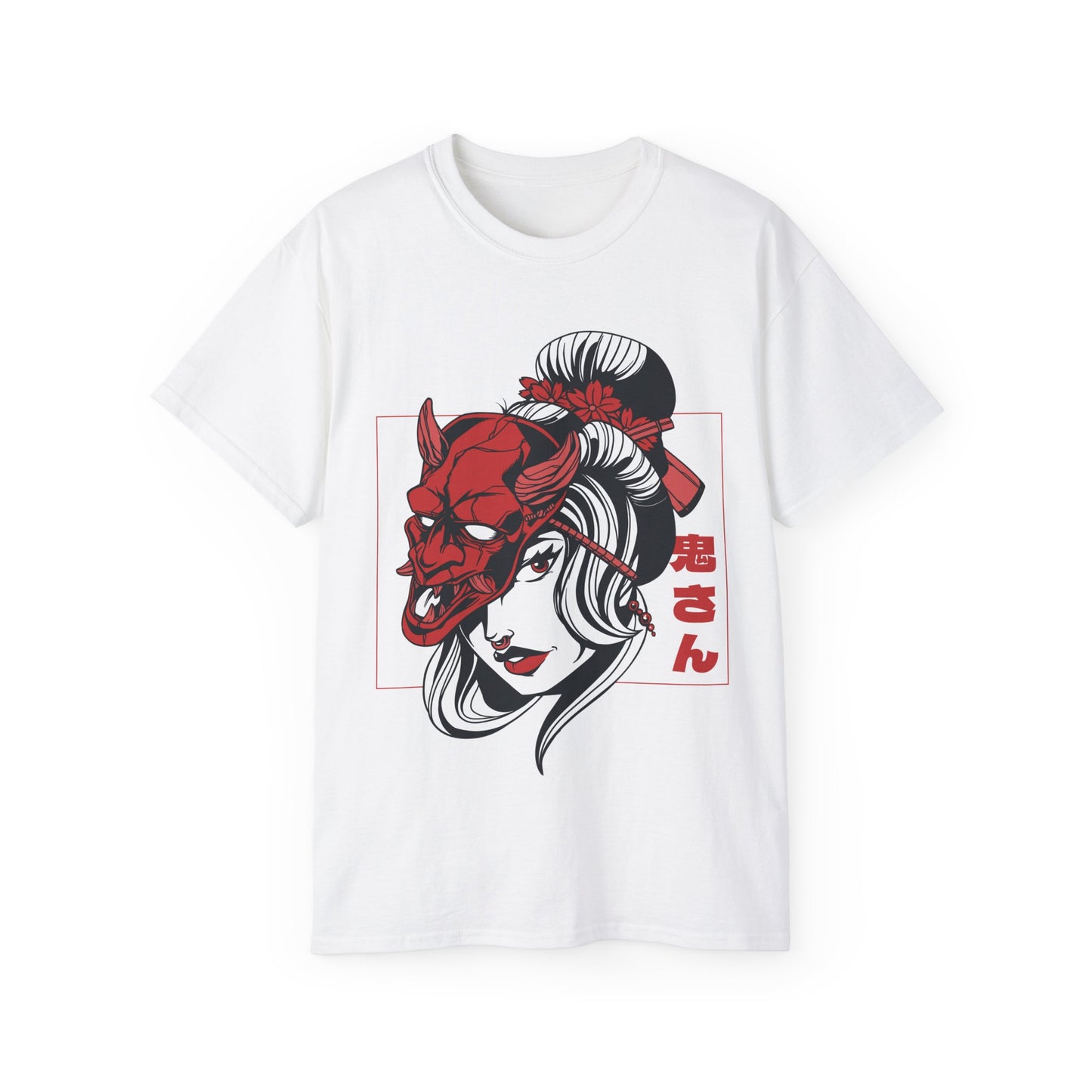 Mens Demon Mask Girl Tee