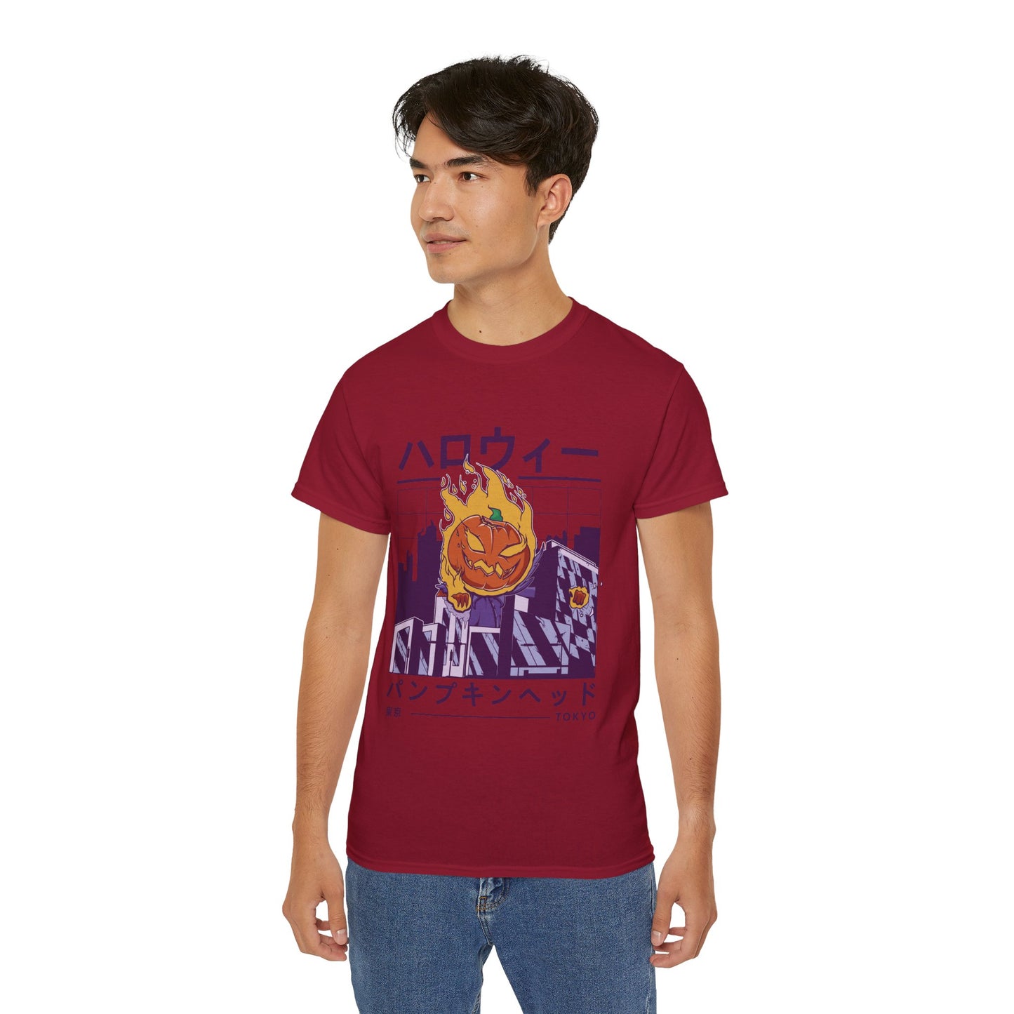 Mens Vaporwave Pumpkin Tee