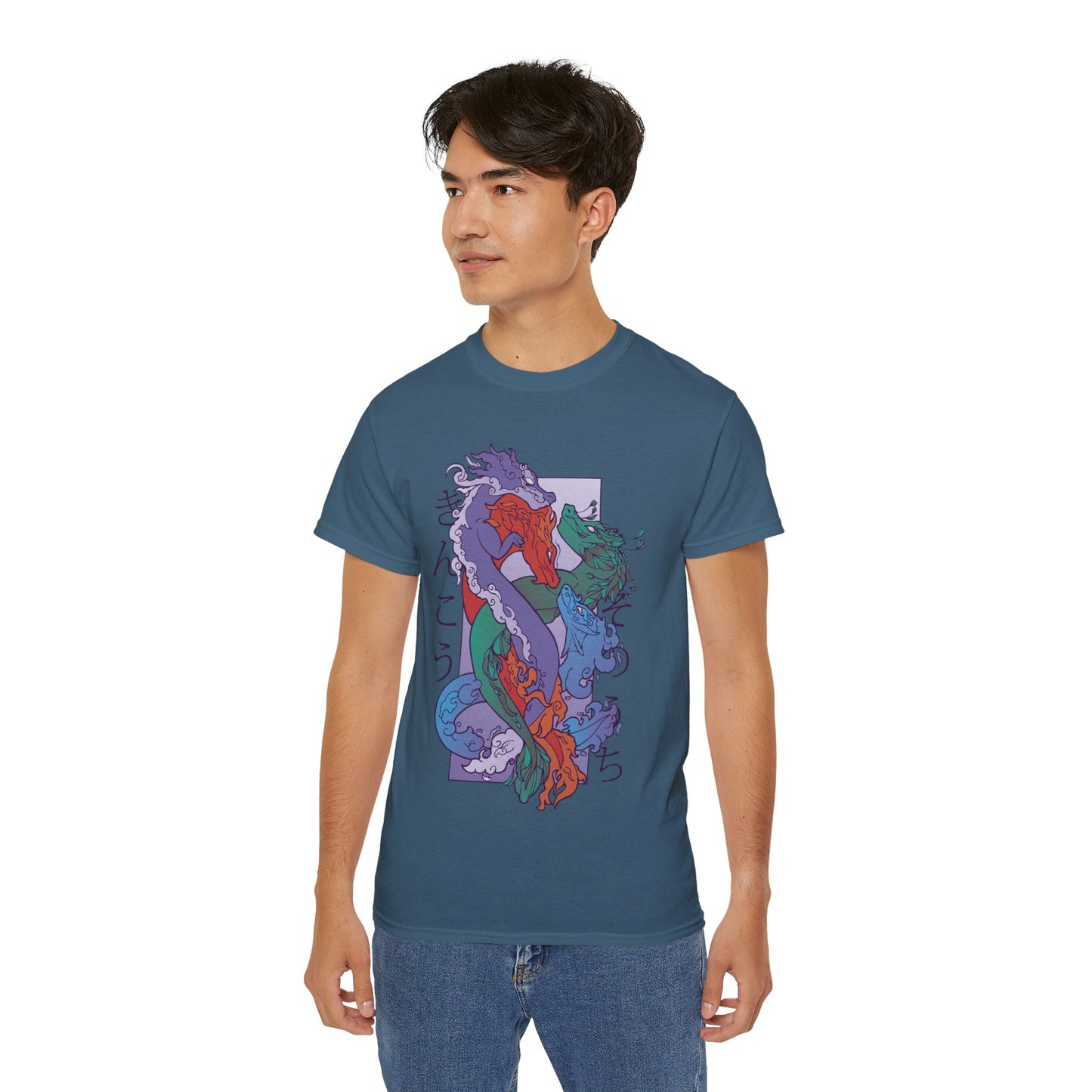 Mens Coloured Dragons Tee