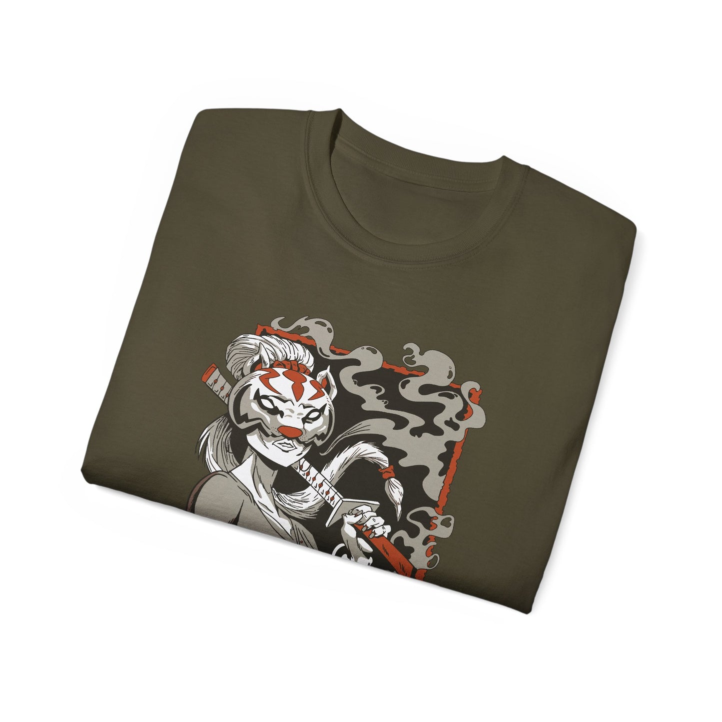 Womens Samurai Mask Girl Tee