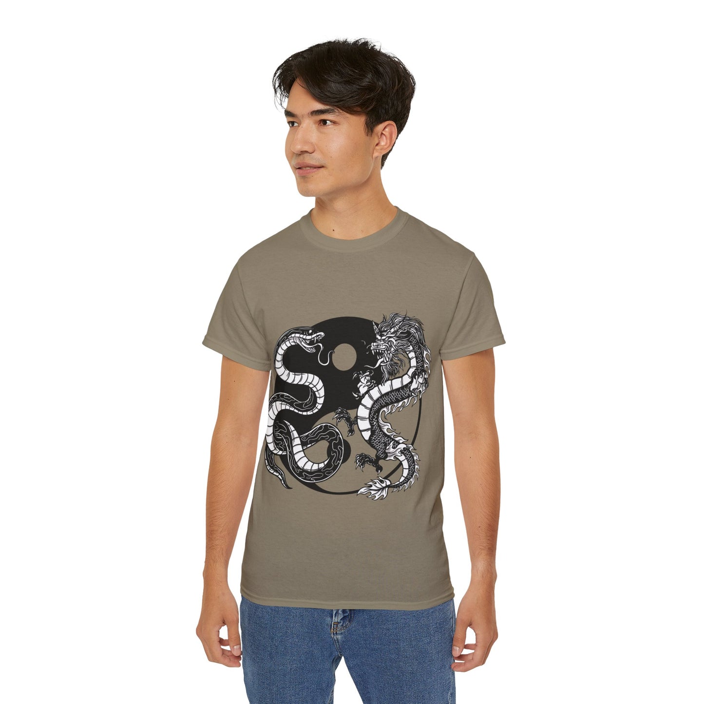 Mens Yin Yang Dragon Tee