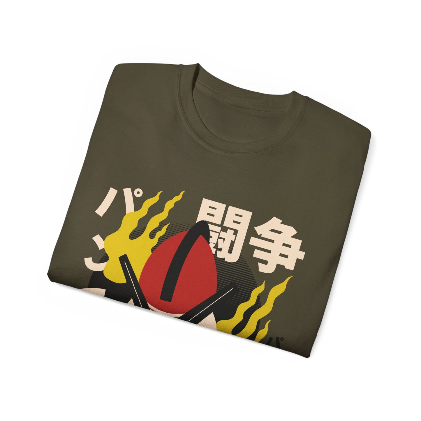 Mens Robot With Fire Tee