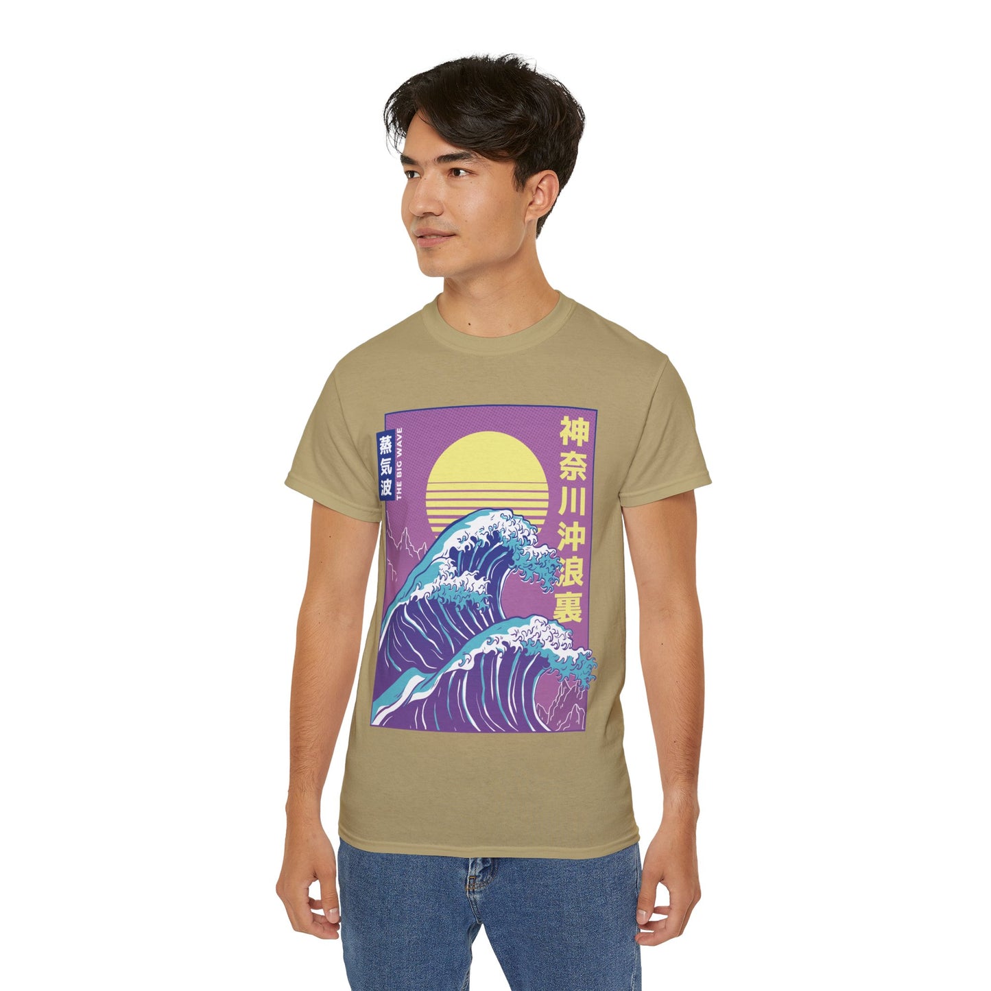 Mens Vaporwave Wave Tee