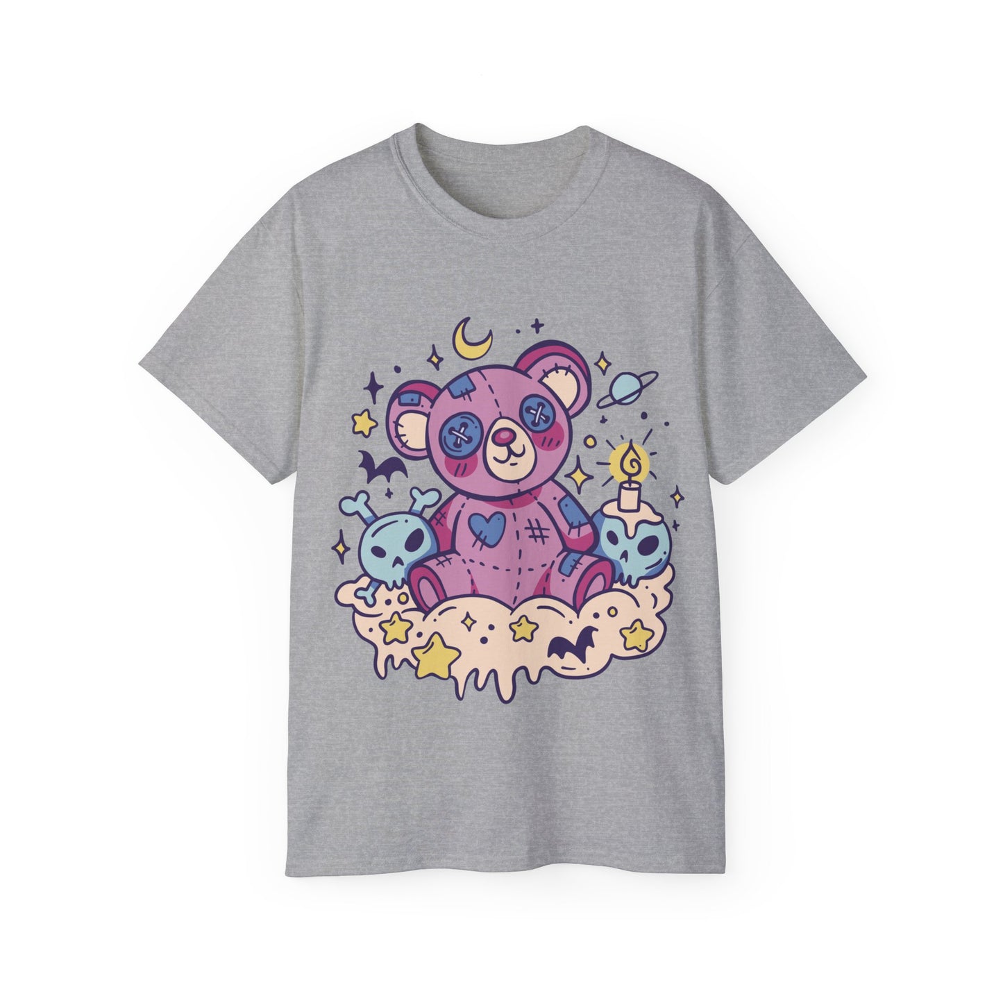 Womens Kawaii Goth Teddy Tee