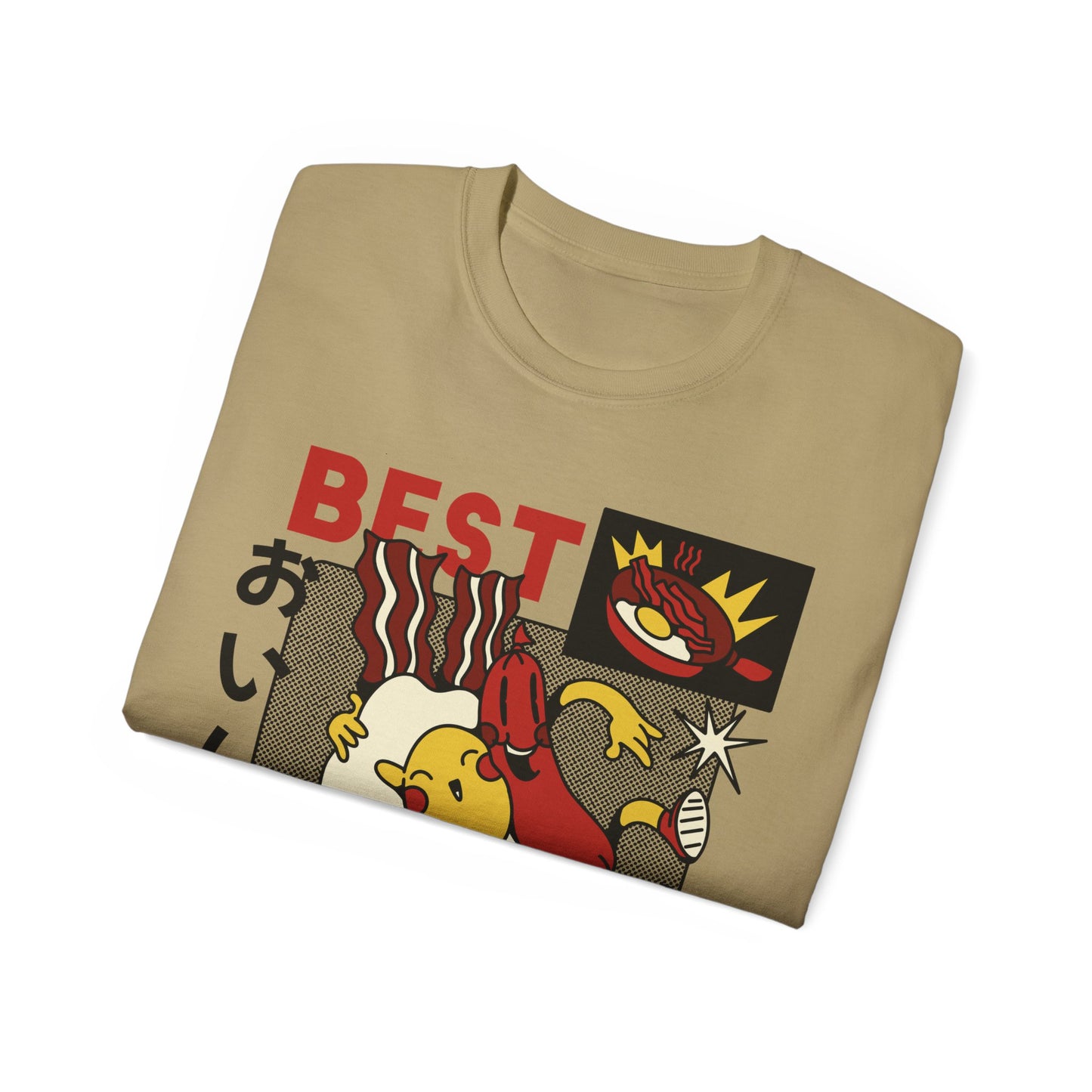 Womens Cartoon Breakfast Tee