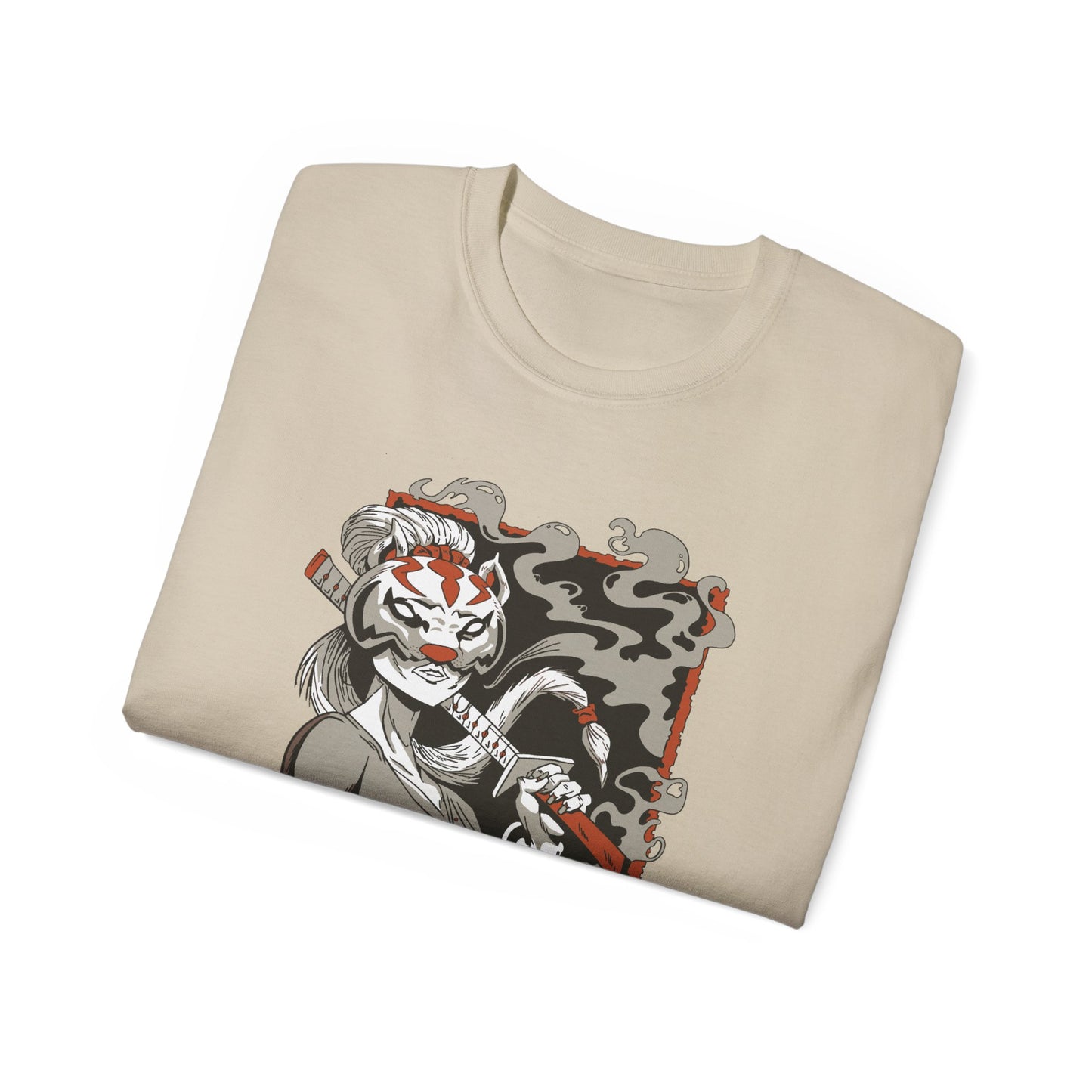 Womens Samurai Mask Girl Tee
