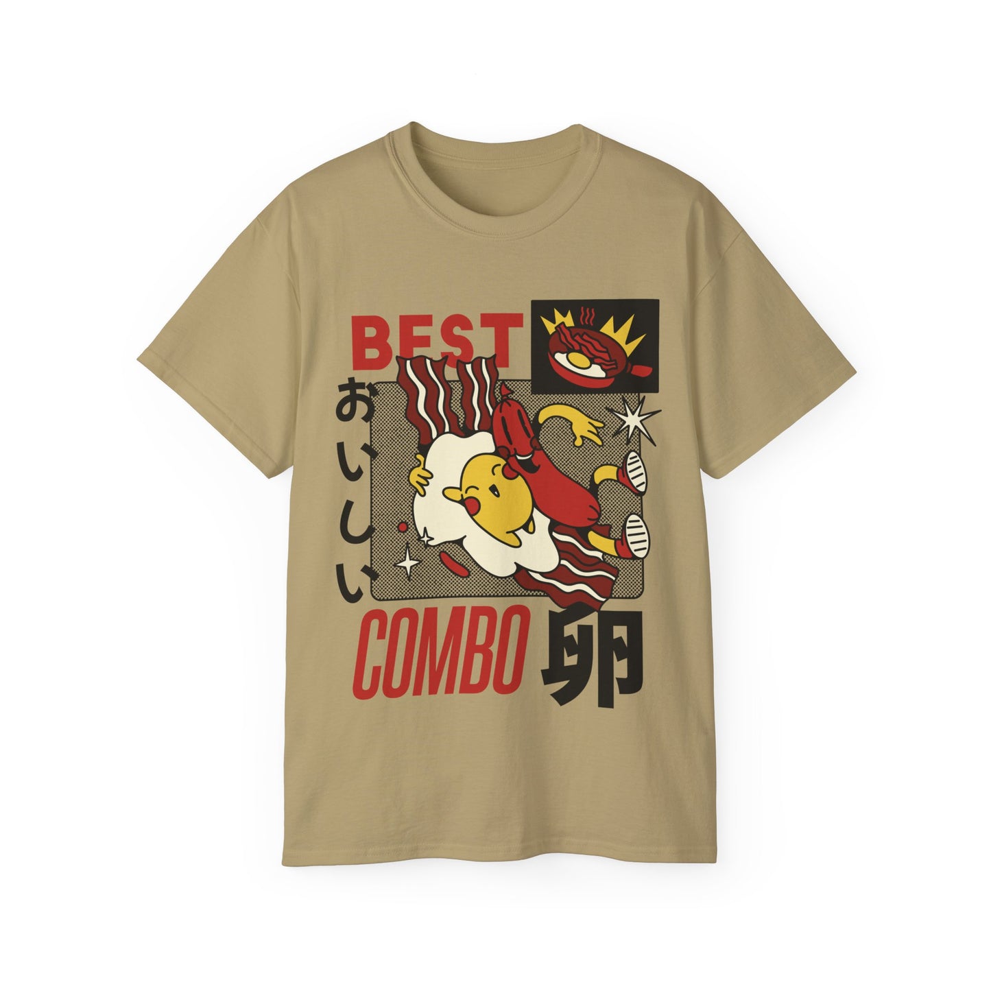 Womens Cartoon Breakfast Tee