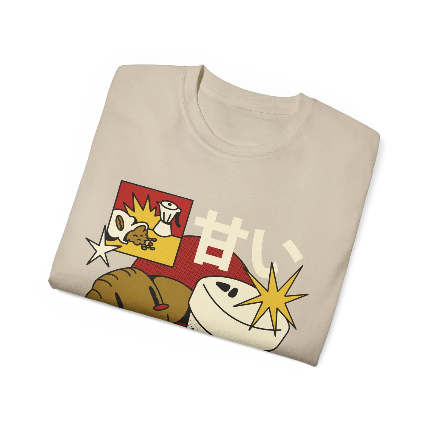 Womens Cartoon Croissant Tee