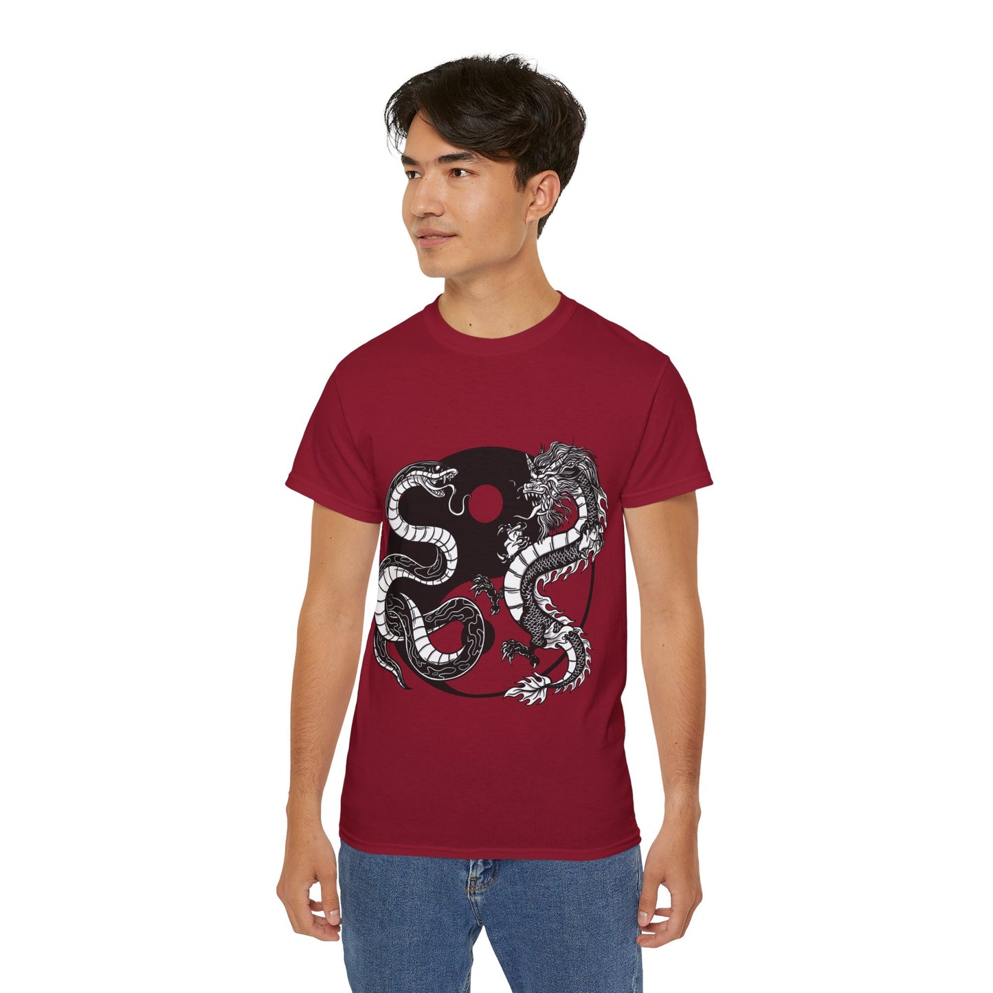 Mens Yin Yang Dragon Tee