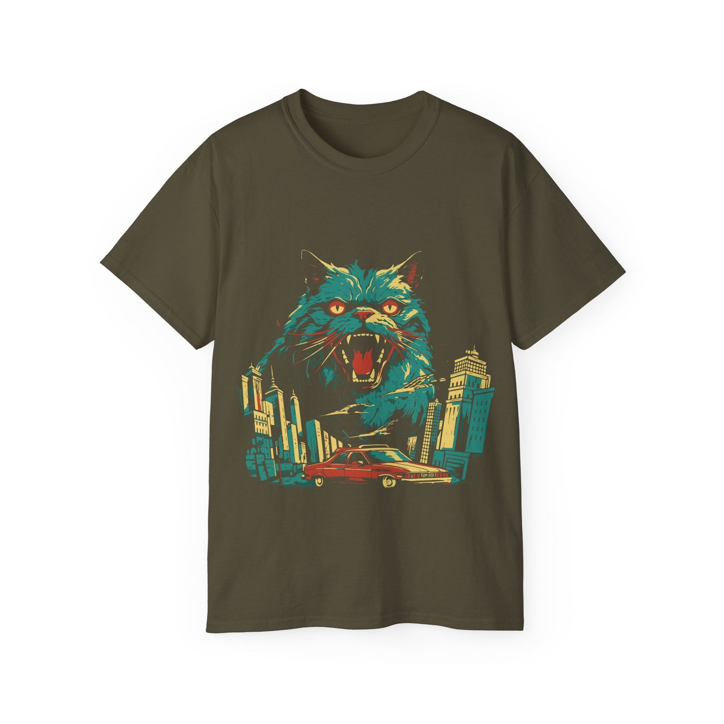 Womens Cat Kaiju Tee