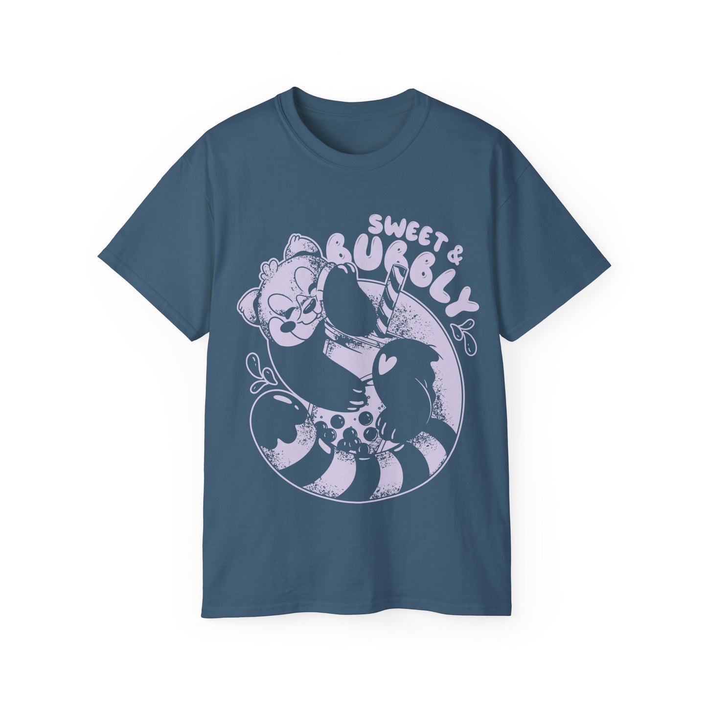 Womens Red Panda Bubble Tea Tee