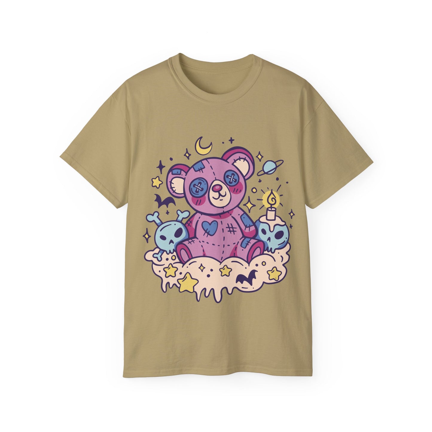 Womens Kawaii Goth Teddy Tee