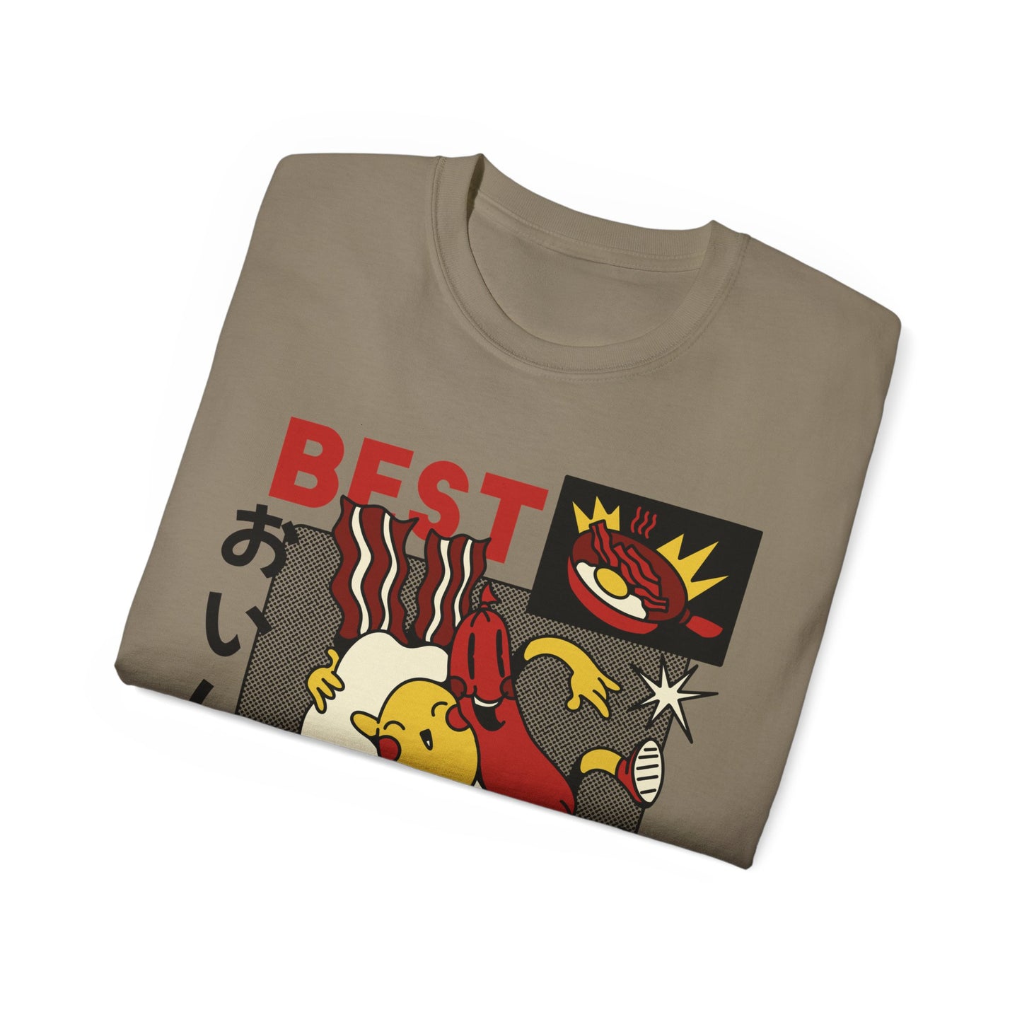 Womens Cartoon Breakfast Tee