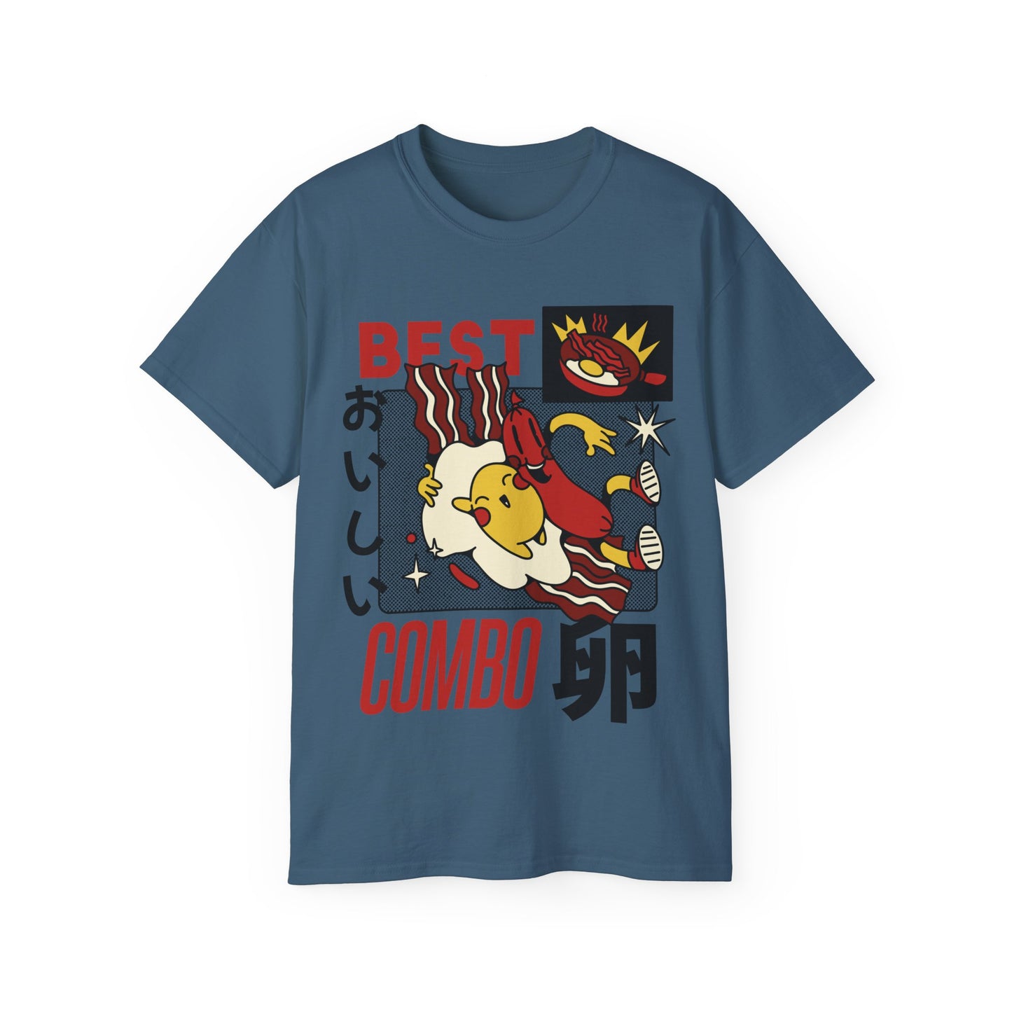 Womens Cartoon Breakfast Tee