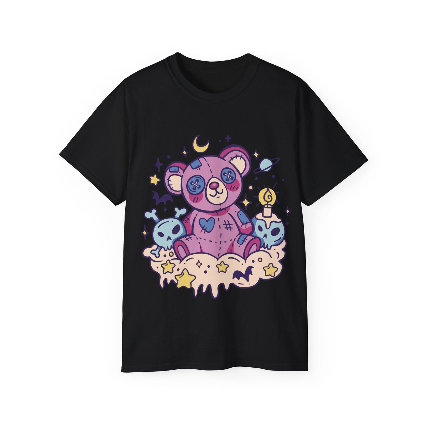 Womens Kawaii Goth Teddy Tee