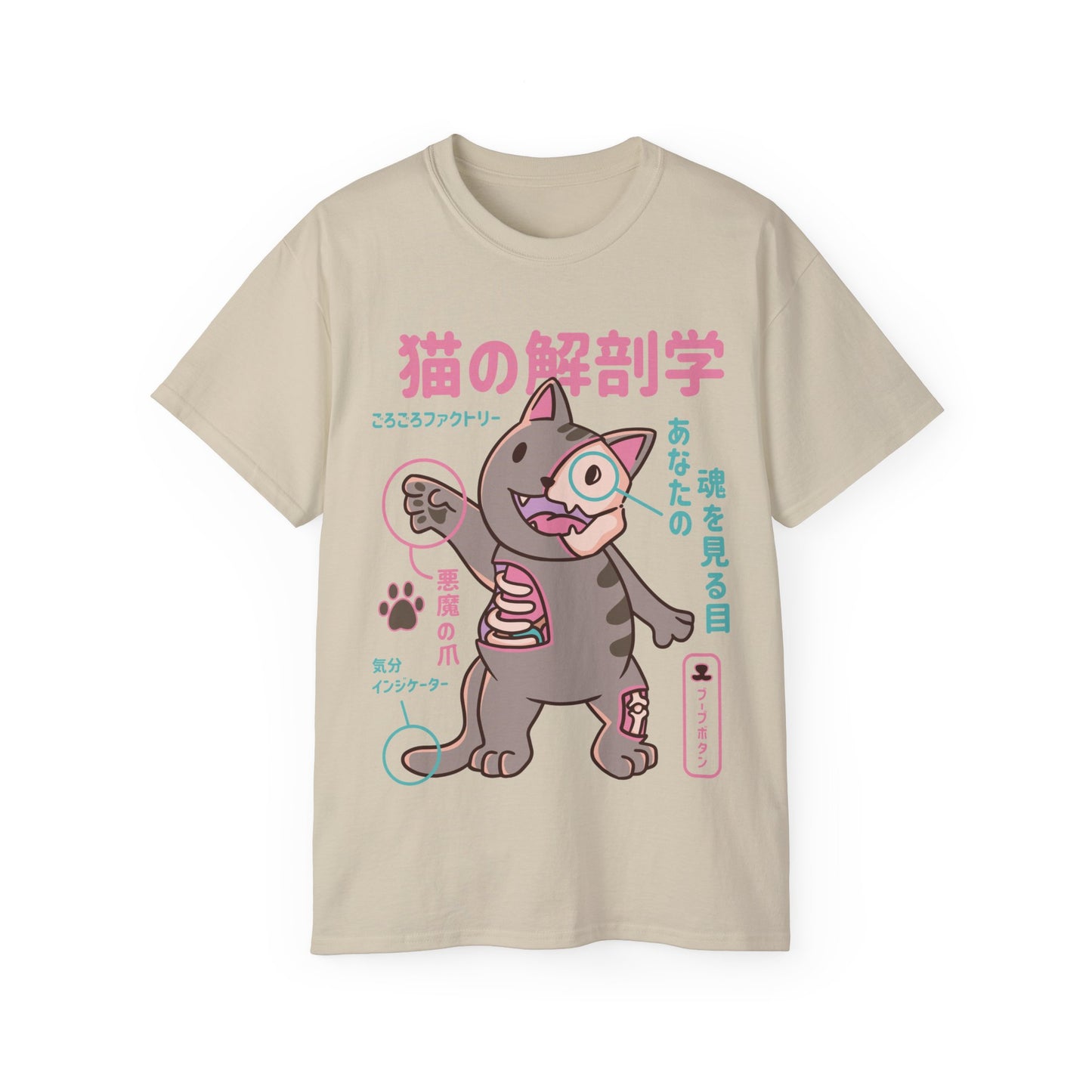 Womens Cat Anatomy Tee