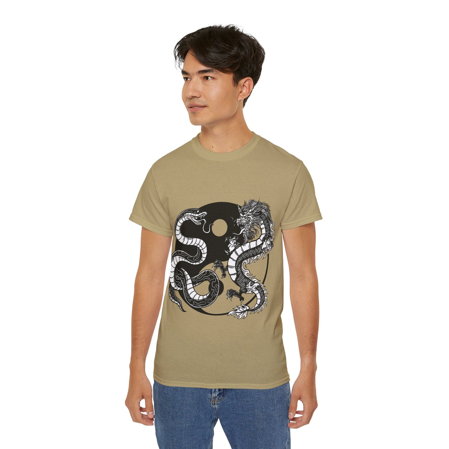 Mens Yin Yang Dragon Tee