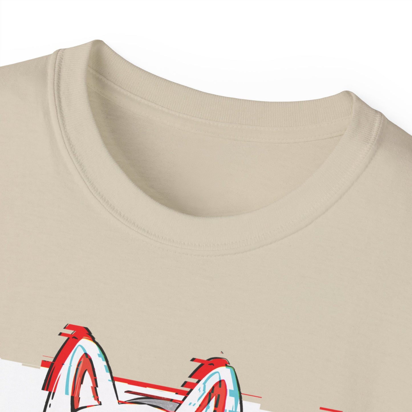 Womens Kitsune Mask Glitch Tee