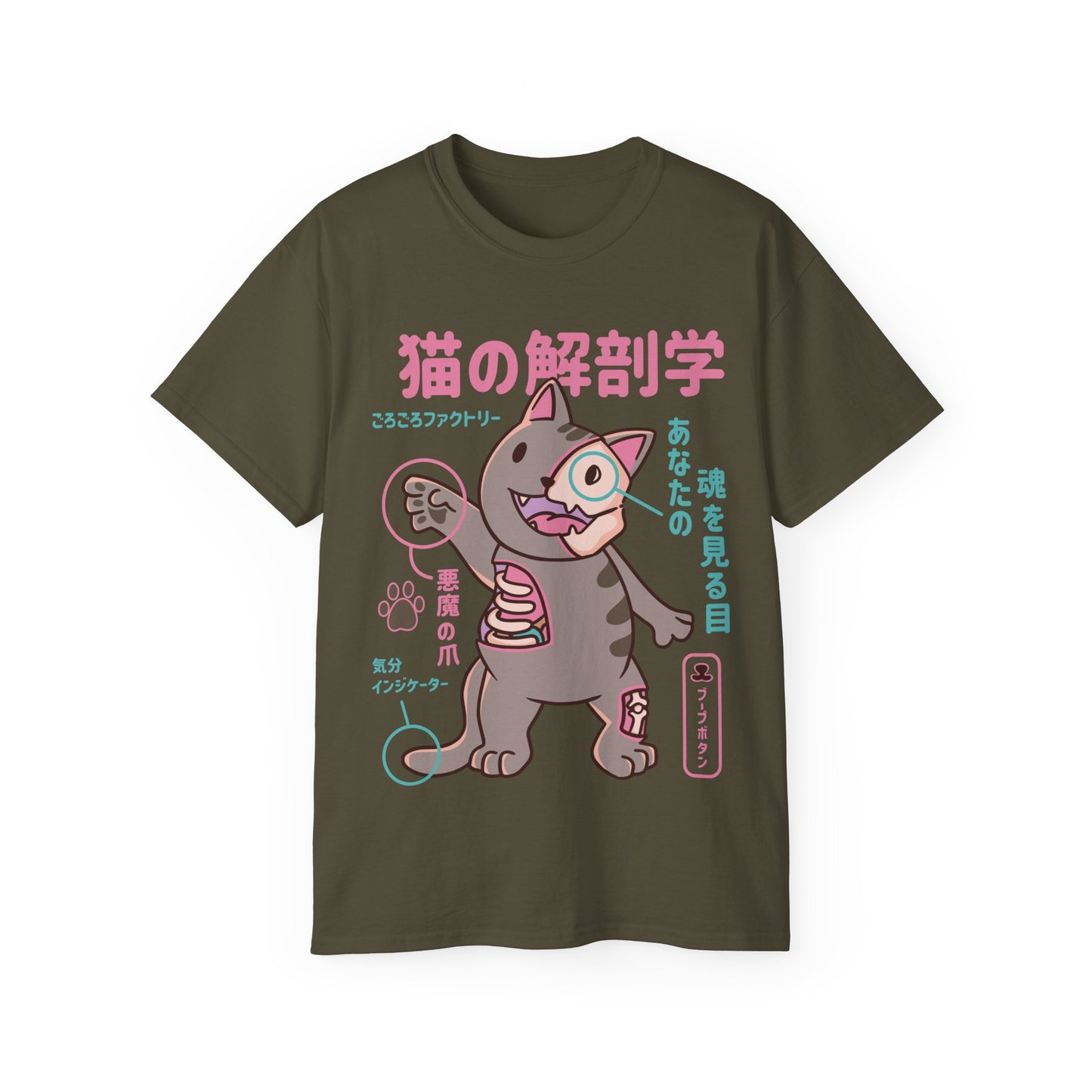 Womens Cat Anatomy Tee