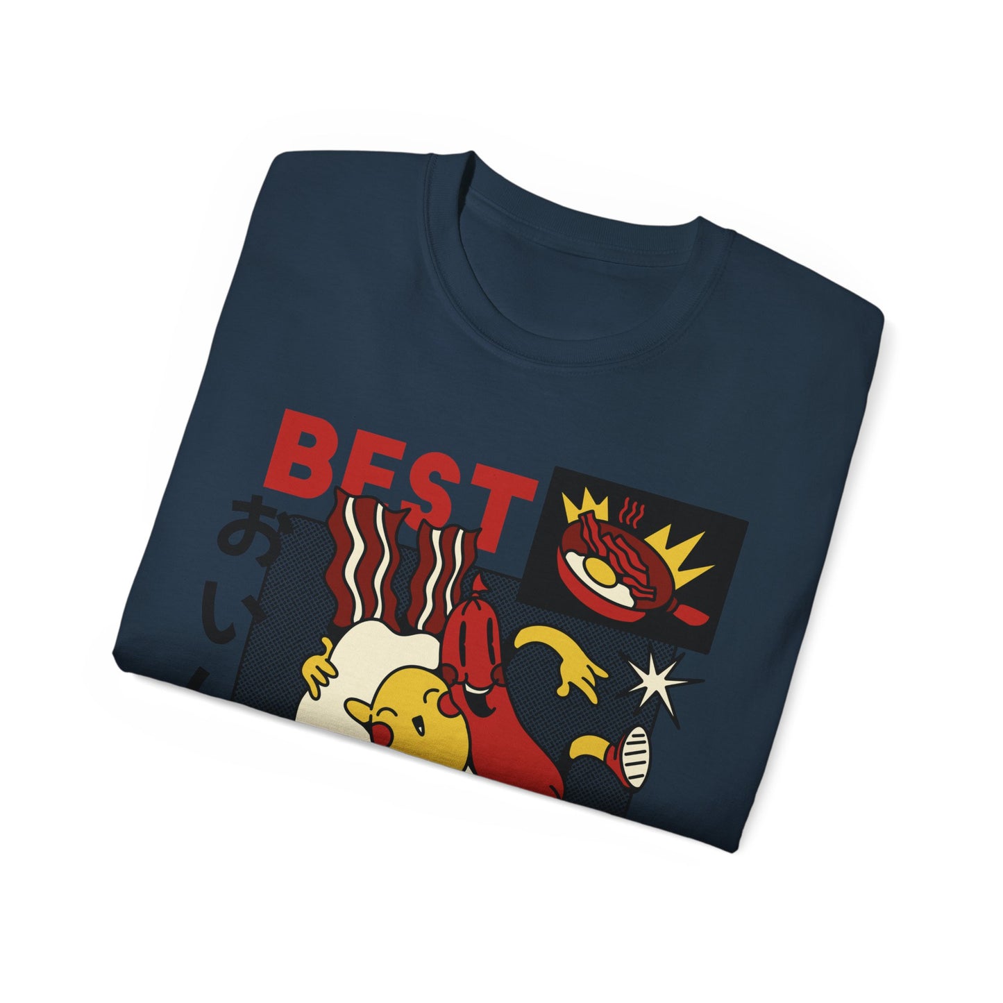 Womens Cartoon Breakfast Tee