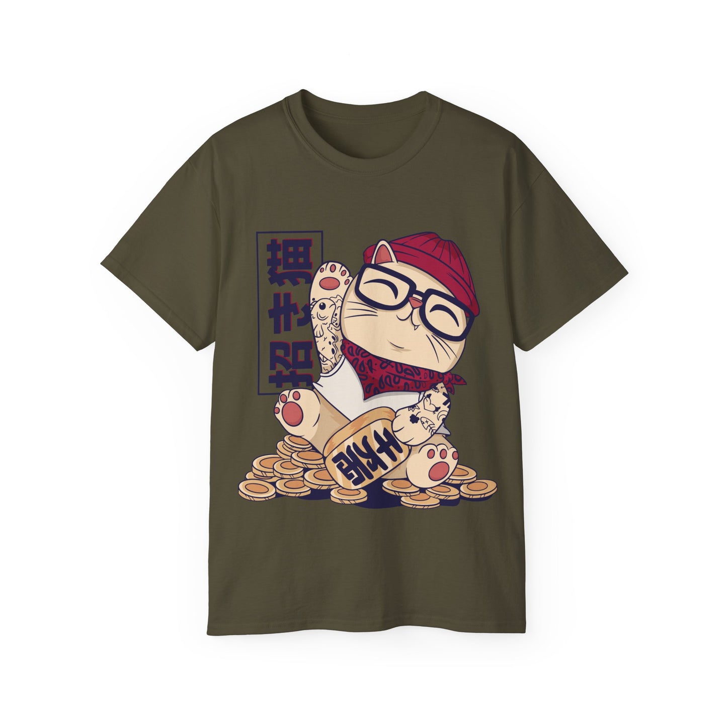 Womens Cool Maneki Neko Tee