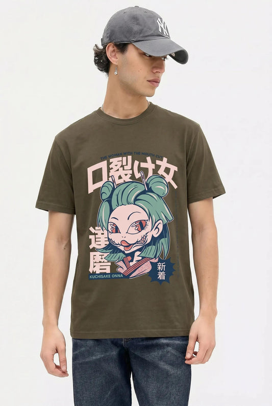 Mens Kuchisake Onna Yokai Tee