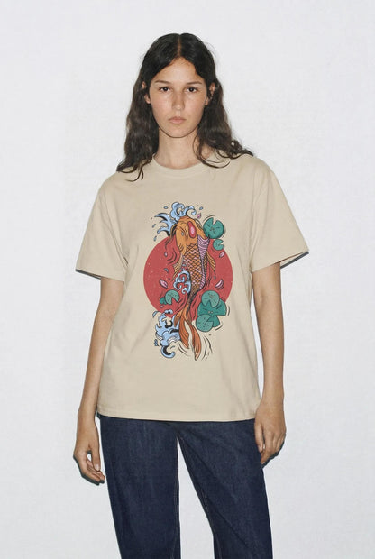 Womens Koi Fish Tee 3