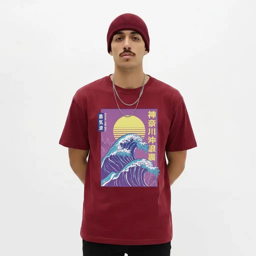 Mens Vaporwave Wave Tee