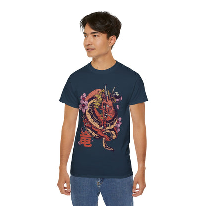 Mens Dragon Sakura Tee