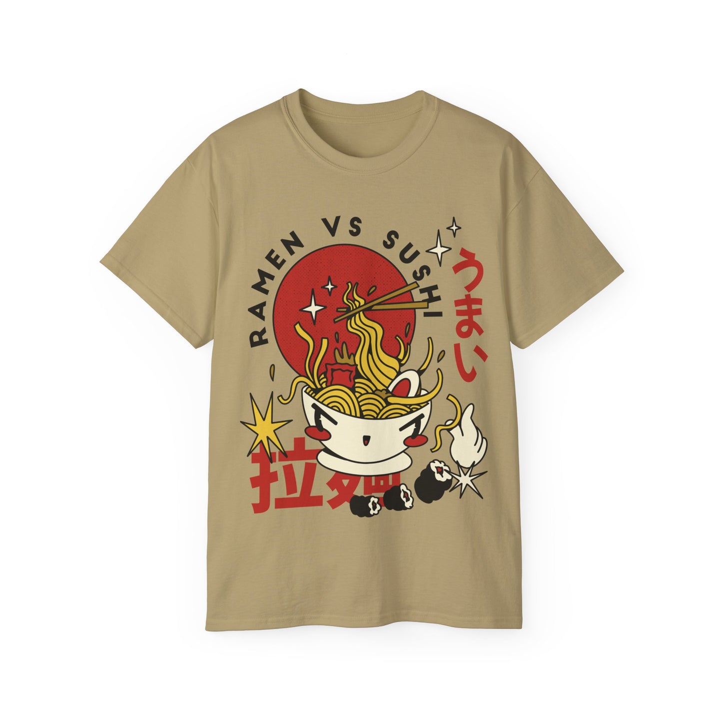 Mens Retro Ramen Cartoon Tee