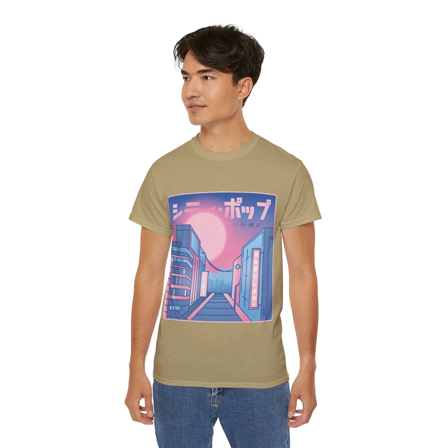 Mens Vaporwave City Tee