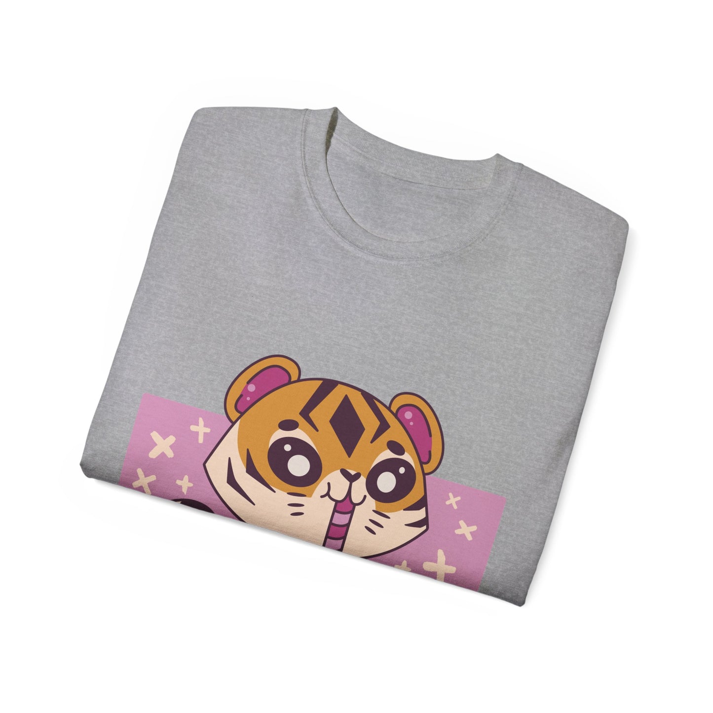 Mens Kawaii Tiger Tea Tee