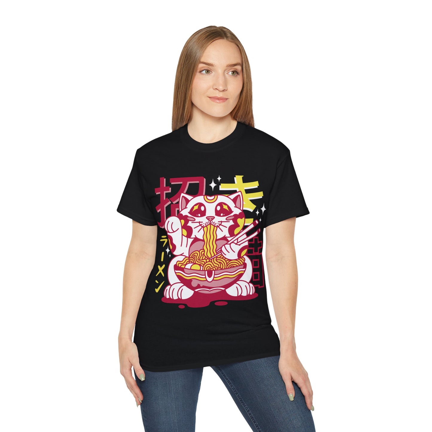 Mens Maneki Cat Ramen Tee