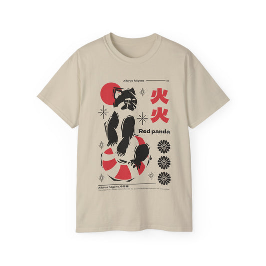 Mens Red Panda Art Tee