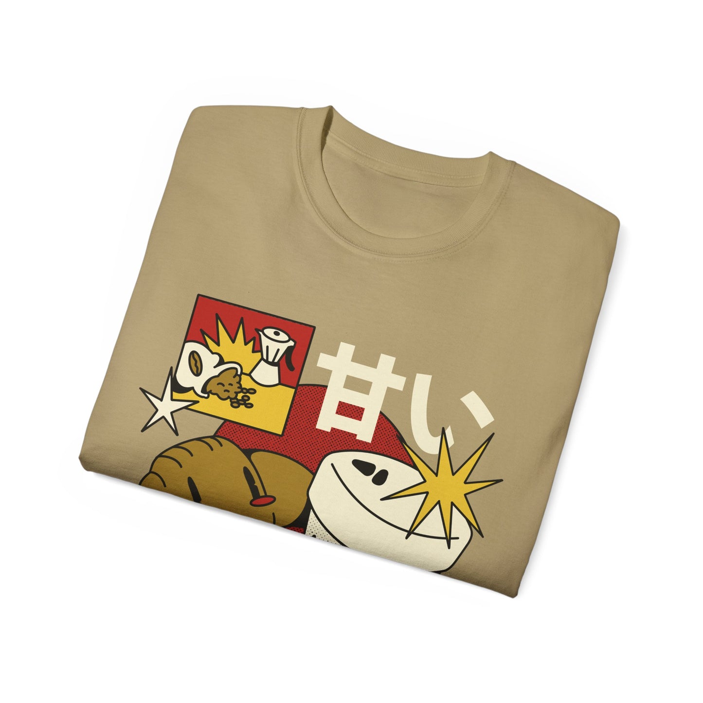 Womens Cartoon Croissant Tee
