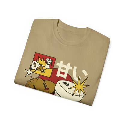 Womens Cartoon Croissant Tee